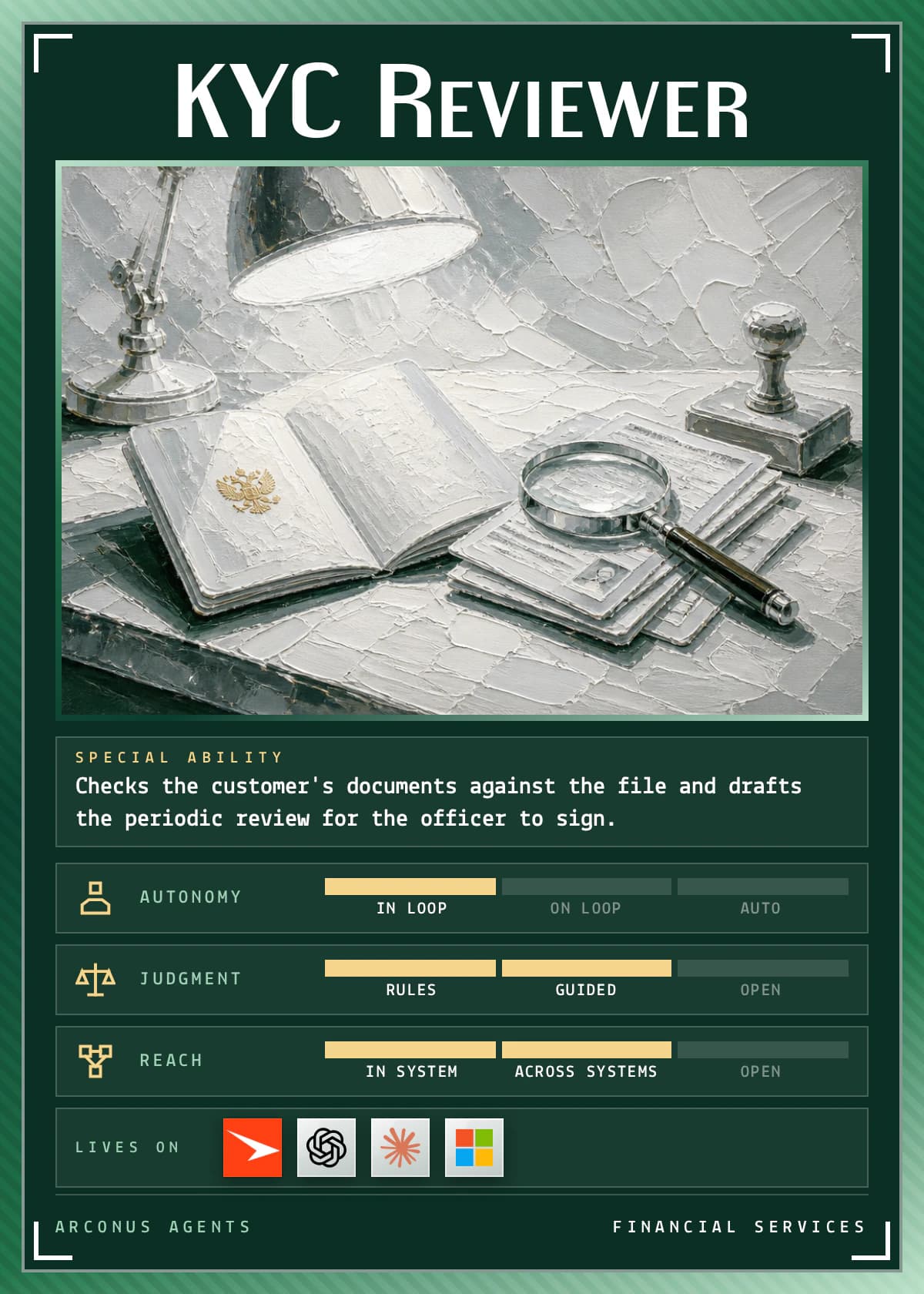 KYC Reviewer agent card