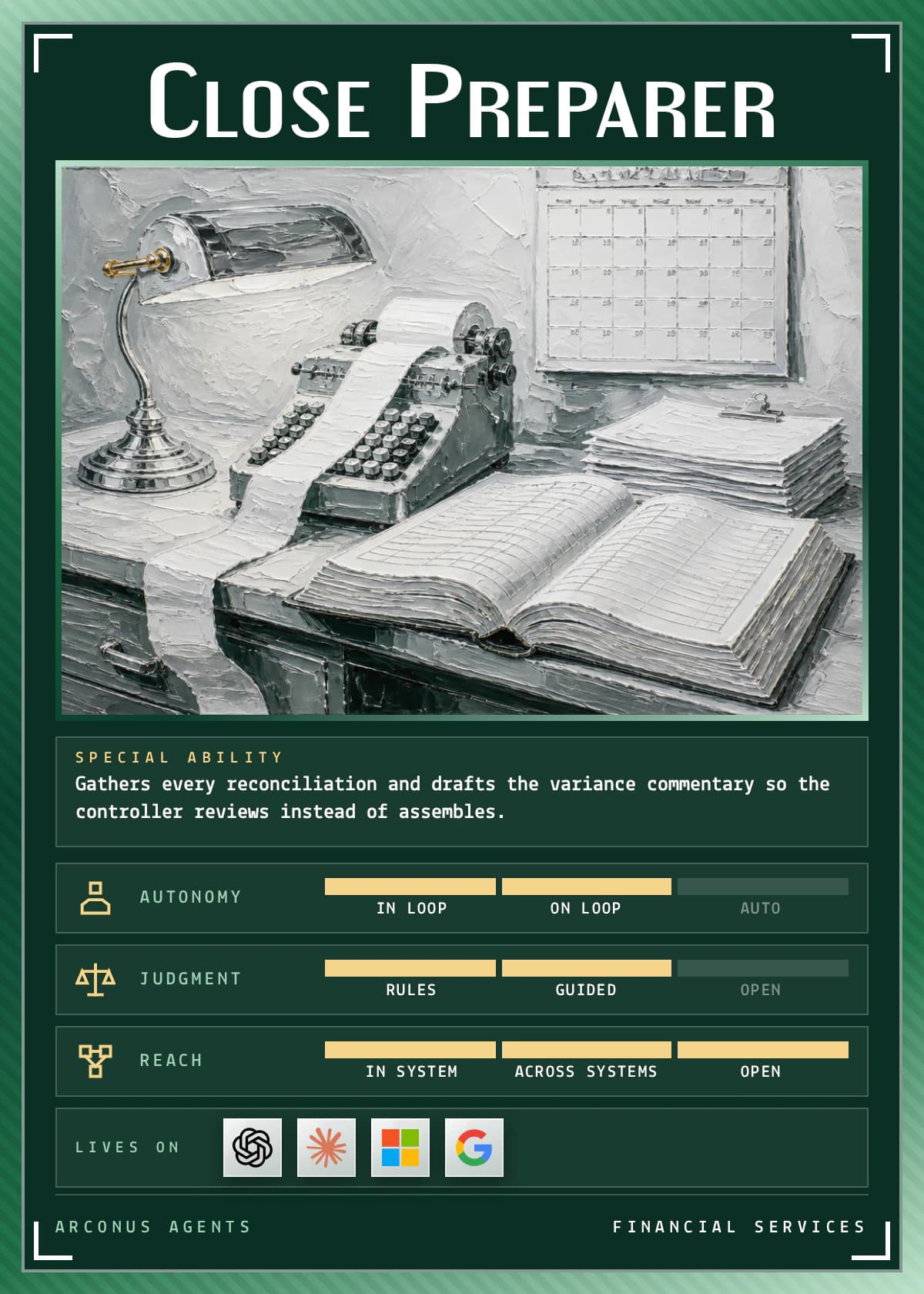 Close Preparer agent card