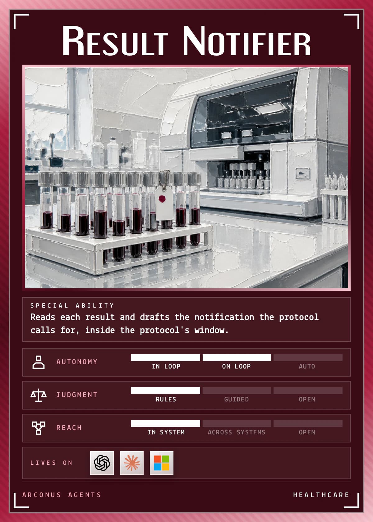 Result Notifier agent card